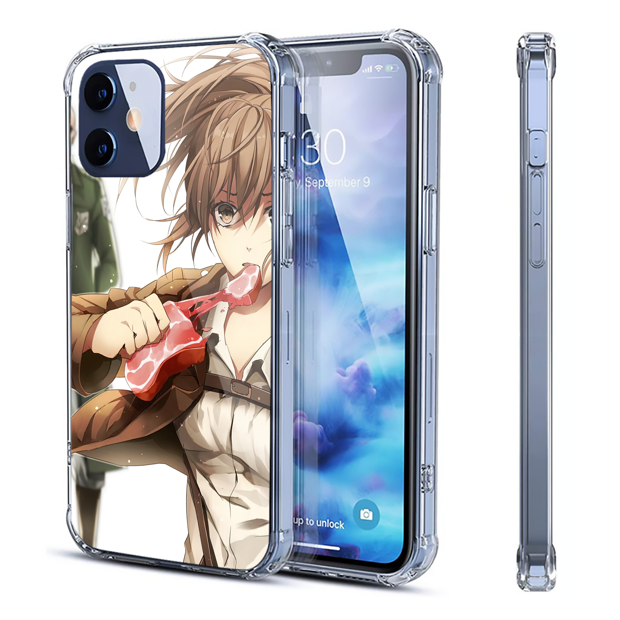 （画像用） 進撃の巨人 Attack on Titan 【iPhone 12シリーズ対応】透明スマホケース（クリアソフトケース）